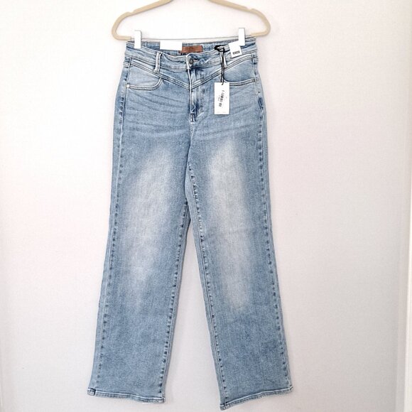 NWT Judy Blue Retro Wide Fit Jeans High Waist 9/29 - Picture 1 of 11